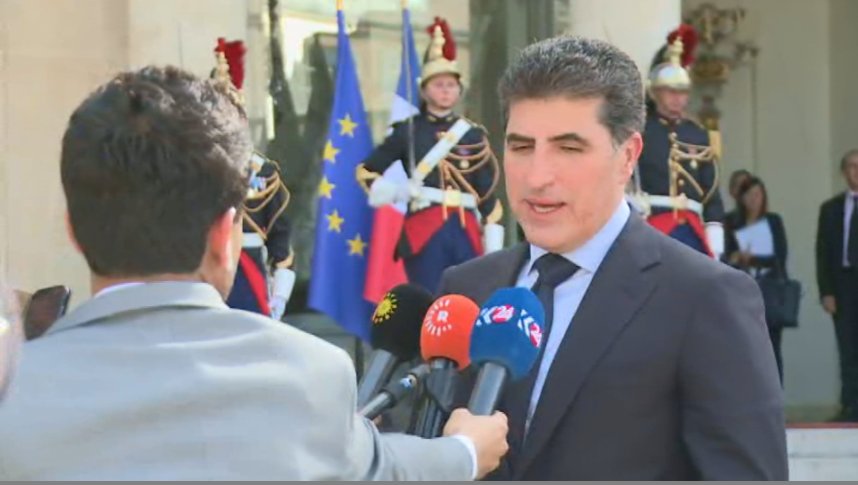 Nêçîrvan Barzanî: Serokê Firansayê xweşhal bû bi pêkanîna kabîneya nehema hikumetê